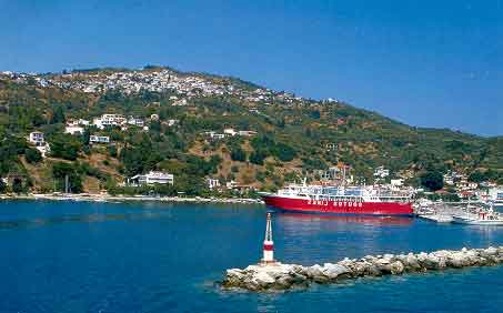 BEACON IN SKOPELOS ISL